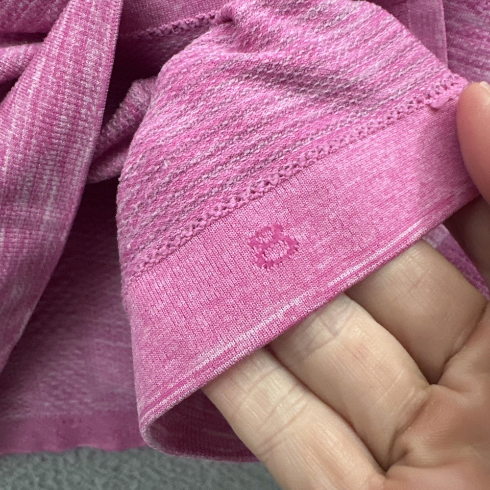 Lululemon Swiftly Long Sleeve Shirt Pink Athletic Athleisure Running Women's 8 - Picture 6 of 9